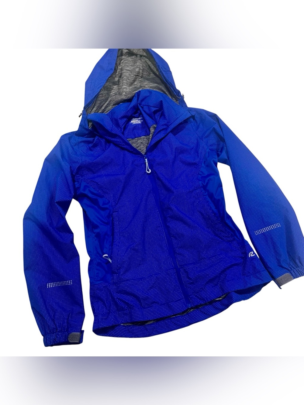 Roadrunner Blue Hooded Rain Jacket